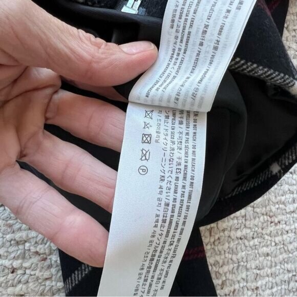 Abercrombie & Fitch NWOT Plaid Zip Up Wool Blend Jacket - Picture 5 of 11